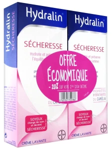 Hydralin Sécheresse Crème Lavante Spécial Sécheresse 2*200ml