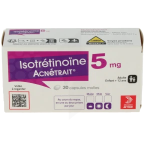 Isotretinoine Acnetrait 5 Mg, Capsule Molle