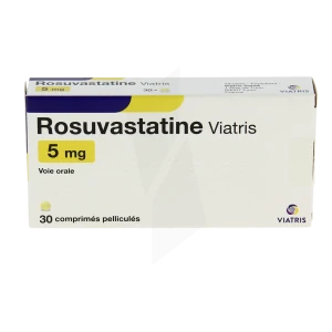 Rosuvastatine Viatris 5 Mg, Comprimé Pelliculé