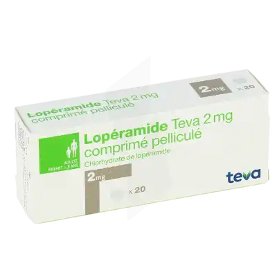 Loperamide Teva 2 Mg, Comprimé Pelliculé à Eysines