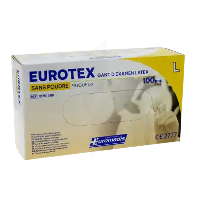 Eurotex Gant Examen Non Poudré T8/9 B/100 à Gardanne