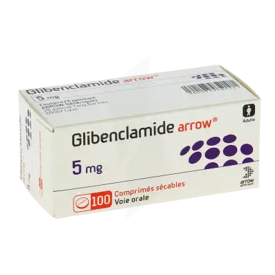 Glibenclamide Arrow 5 Mg, Comprimé Sécable à Casteljaloux