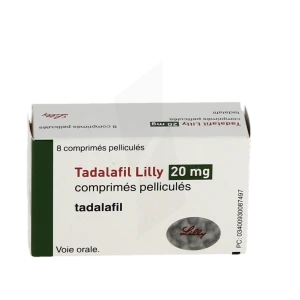 Tadalafil Lilly 20 Mg, Comprimé Pelliculé