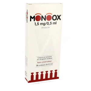 Monoox 1,5 Mg/0,5 Ml, Collyre En Solution En Récipient Unidose