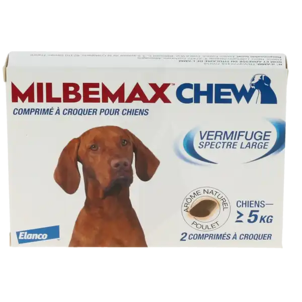 Milbemax Chew 12,5 Mg/125 Mg Comprimes A Croquer Pour Chiens, Comprimé à Croquer