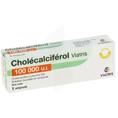 Cholecalciferol Viatris 100 000 Ui, Solution Buvable En Ampoule à CHAMPAGNOLE