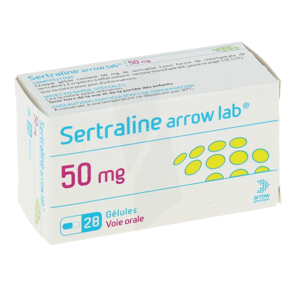 Sertraline Arrow Lab 50 Mg, Gélule