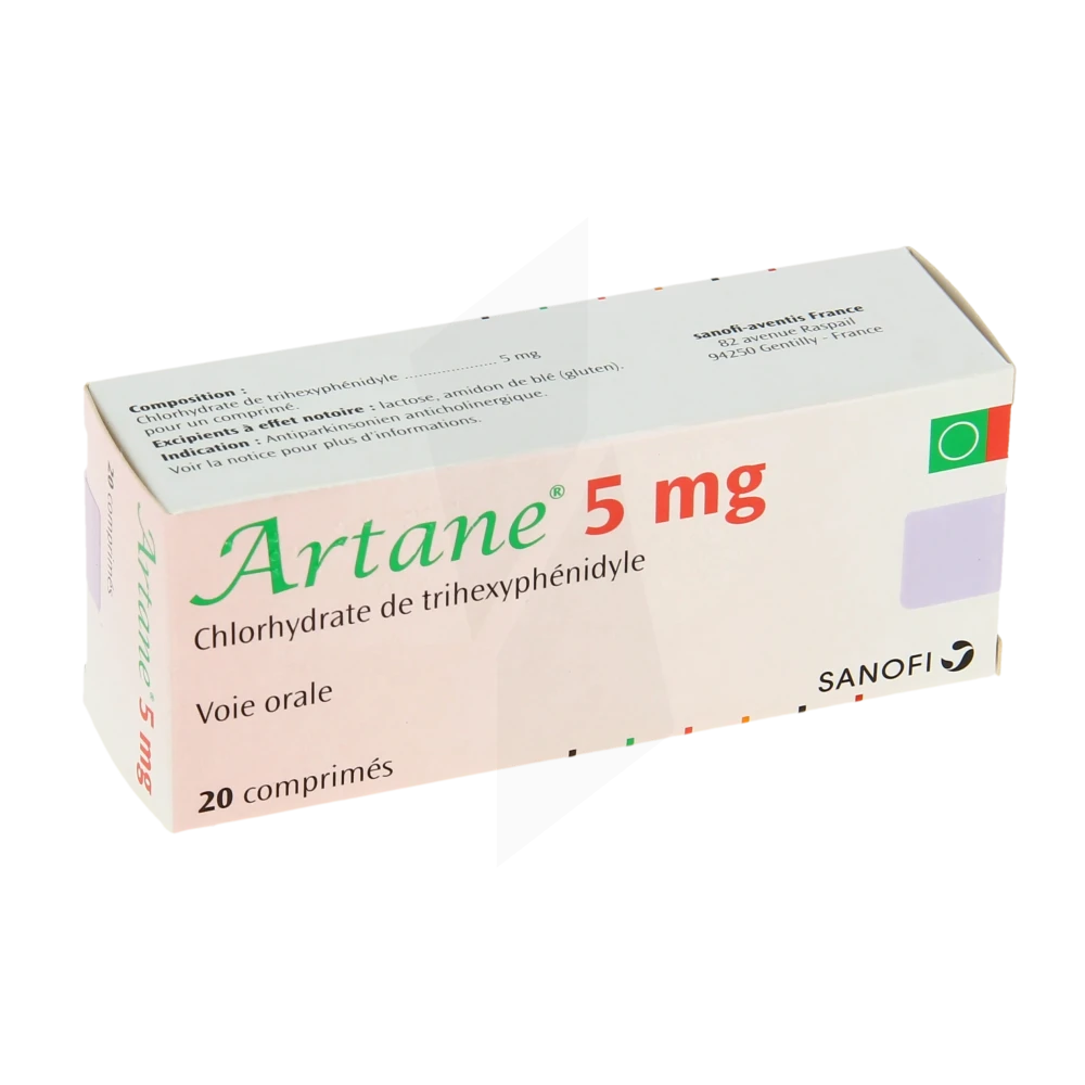 Artane 5 Mg, Comprimé