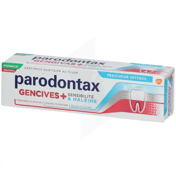 Parodontax Gencives + Sensibilite Dentifrice Haleine FraÎcheur Intense T/75ml
