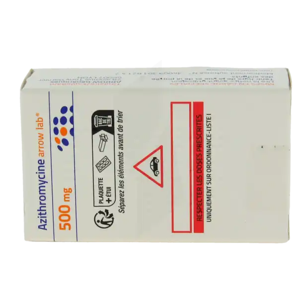Azithromycine Arrow Lab 500 Mg, Comprimé Pelliculé Sécable