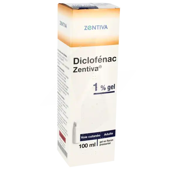 Diclofenac Zentiva 1 %, Gel En Flacon Pressurisé