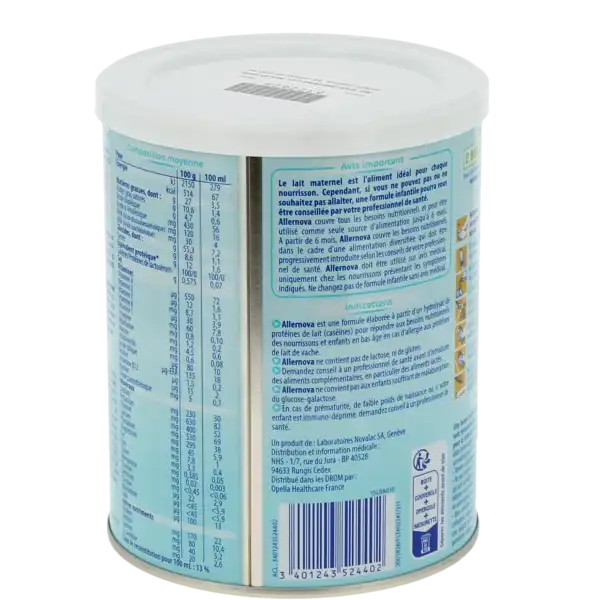 Novalac Expert Allernova Alimentation Infantile B/400g