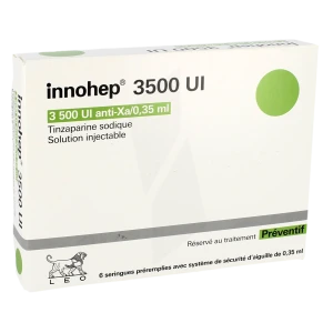 Innohep 3 500 Ui Anti-xa/0,35 Ml, Solution Injectable En Seringue Préremplie