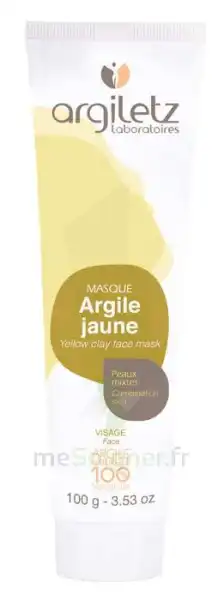 Argiletz Argile Jaune Masque Visage, Tube 100 G