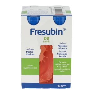 Fresubin Db Drink Nutriment Pêche Abricot 4bouteilles/200ml