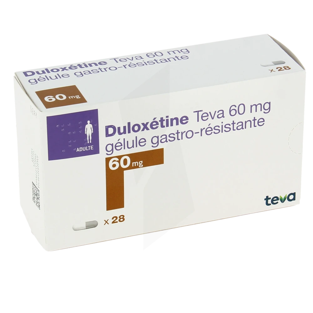 Duloxetine Teva 60 Mg, Gélule Gastro-résistante