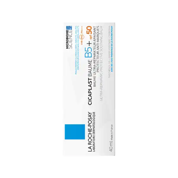 La Roche Posay Baume B5+ Spf50 Baume Ultra-réparateur Apaisant Anti-marques Tube/40ml