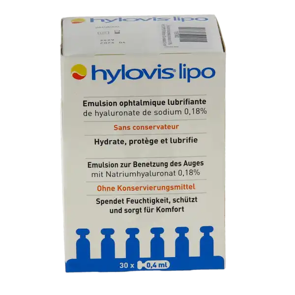 Hylovis Lipo Emulsion Oculaire 30unidose/0,4ml