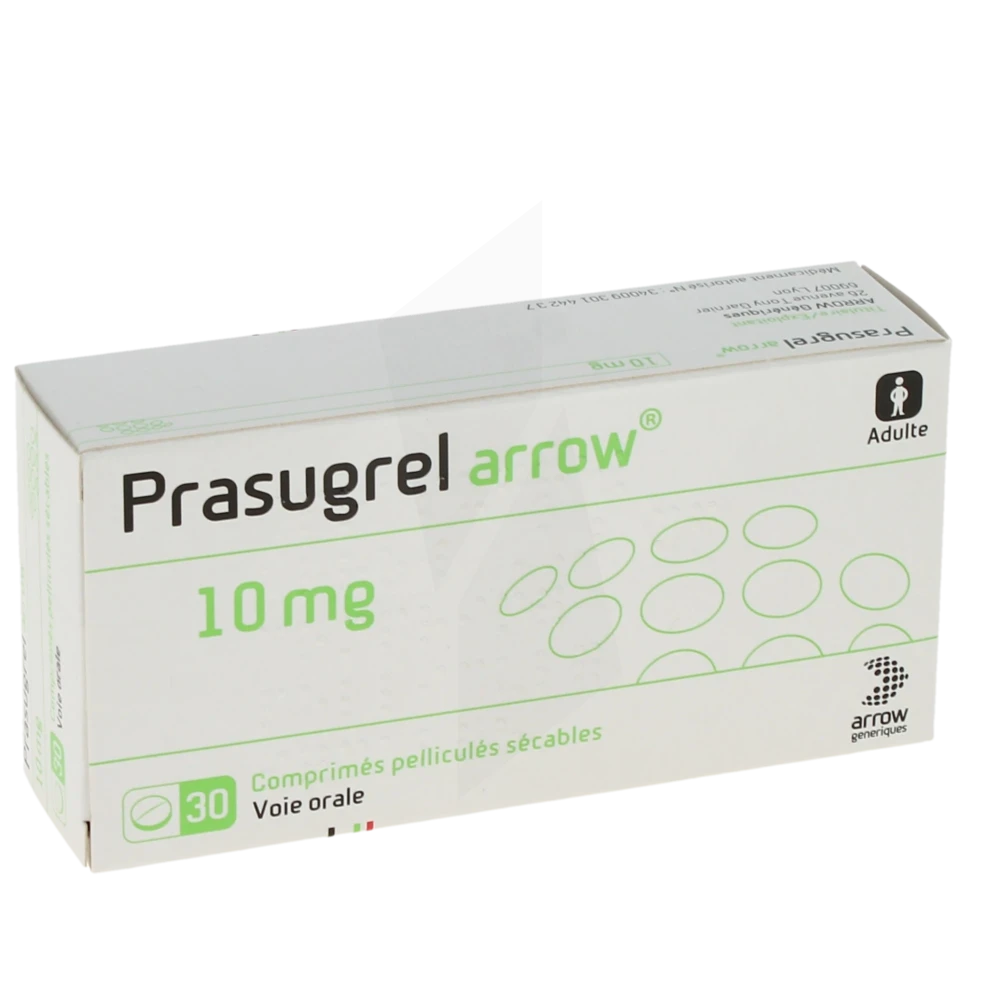 Prasugrel Arrow 10 Mg, Comprimé Pelliculé Sécable