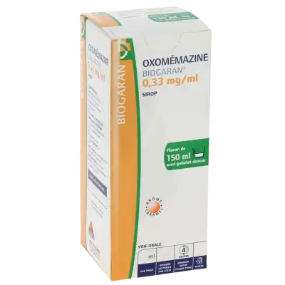 Oxomemazine Biogaran 0,33 Mg/ml, Sirop à Blere