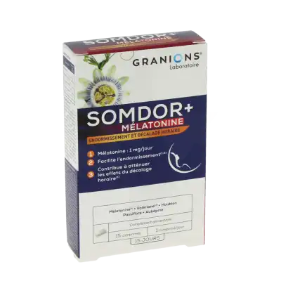 Granions Somdor+ Mélatonine Comprimés B/15 à Saint-Priest