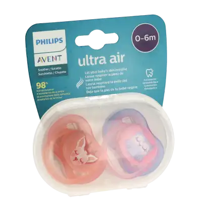 Avent Ultra Air Sucette Silicone 0-6mois Hibou B/2 à Toulon