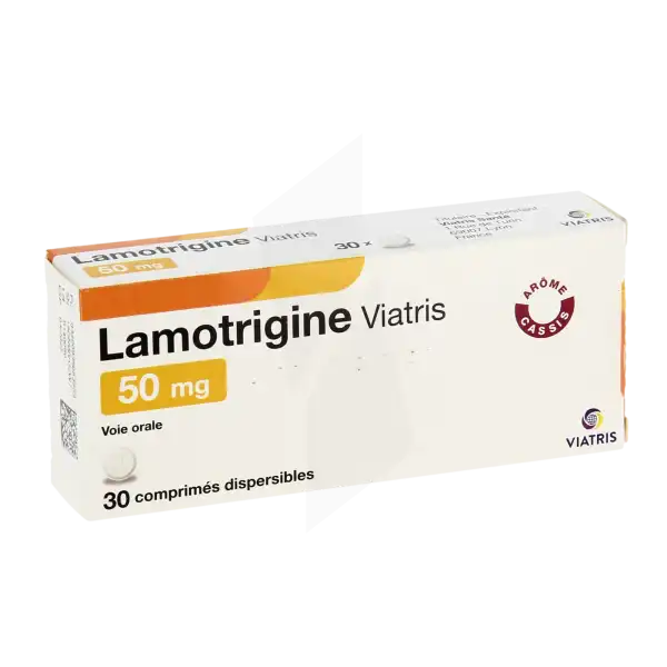 Lamotrigine Viatris 50 Mg, Comprimé Dispersible