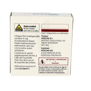 Setofilm 4 Mg, Film Orodispersible