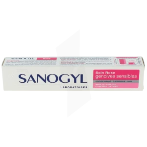 Sanogyl Rose 1500ppm Soin Gensives Sensibles 75ml