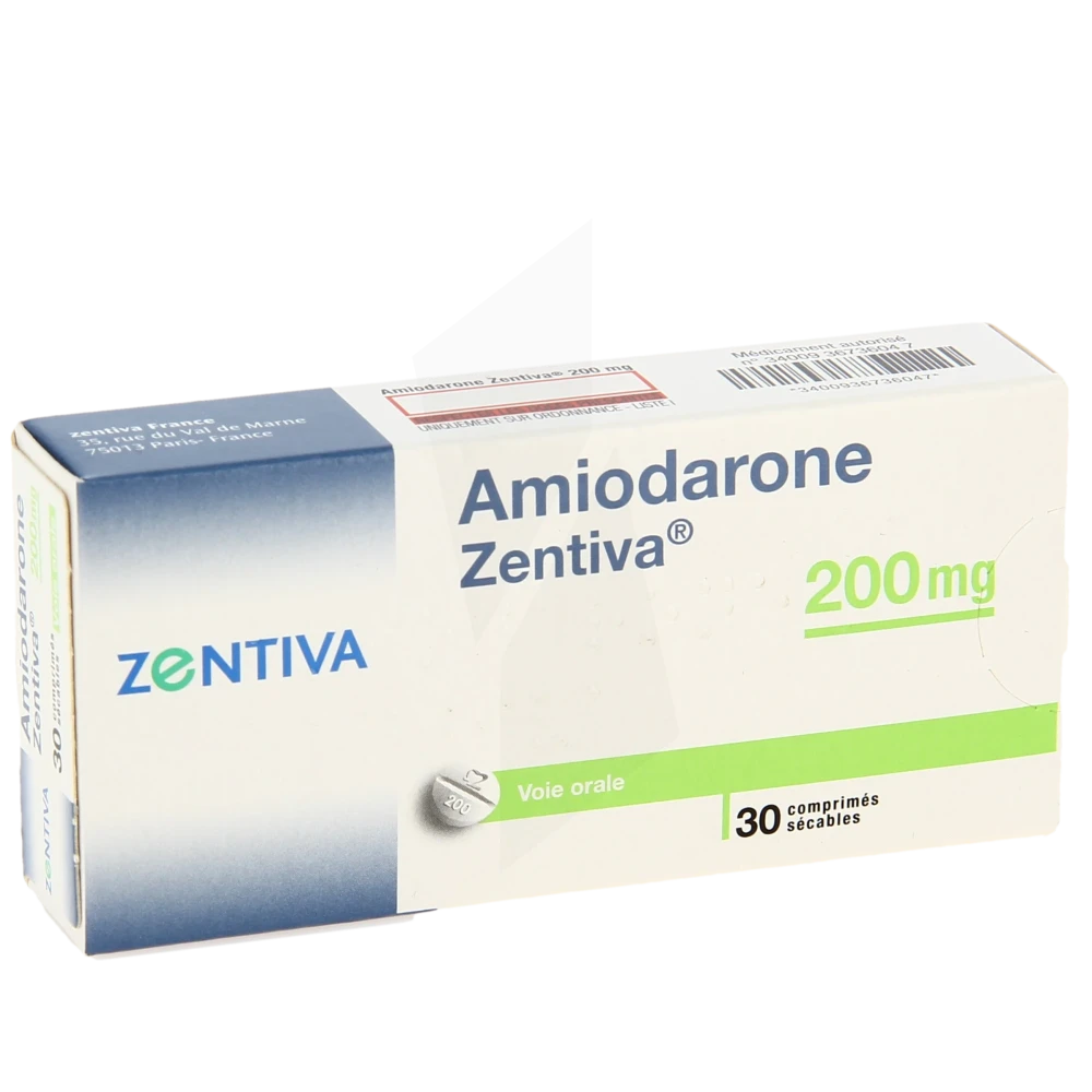 Amiodarone Zentiva 200 Mg, Comprimé Sécable