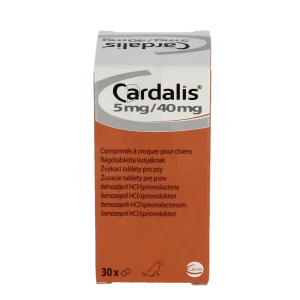 Cardalis 5 Mg/ 40 Mg Comprimes A Croquer Pour Chiens, Comprimé