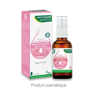 Phytosun Arôms Kiné + 1 Huile de massage revitalisation des tissus 50 ml