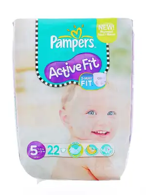 PAMPERS COUCHES ACTIVE FIT TAILLE 5 11-25 KG x 22