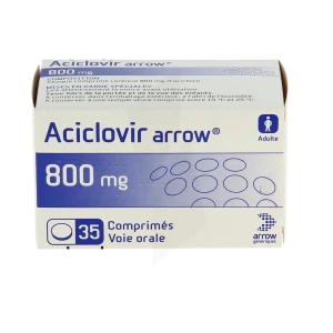 Aciclovir Arrow 800 Mg, Comprimé