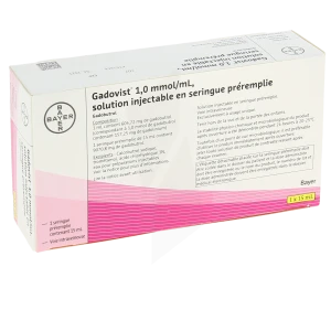 Gadovist 1,0 Mmol/ml, Solution Injectable En Seringue Préremplie