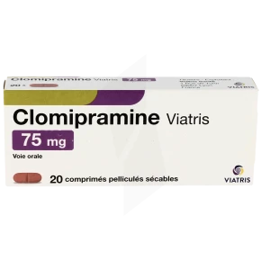 Clomipramine Viatris 75 Mg, Comprimé Pelliculé Sécable