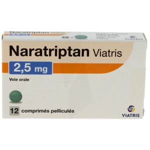 Naratriptan Viatris 2,5 Mg, Comprimé Pelliculé