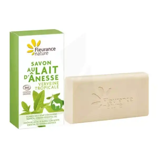 Fleurance Nature Savon Au Lait D'Ânesse à La Verveine Tropicale 100g