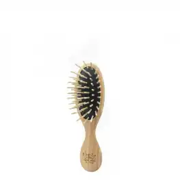 Béliflor Tek Petite Brosse Ovale Frêne Naturel + Sac Coton