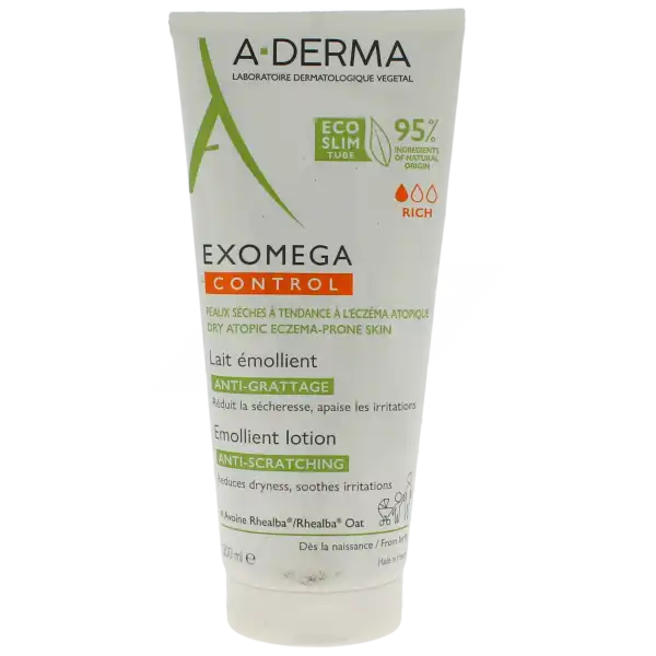 Aderma Exomega Control Lait Émollient Anti-grattage T/200ml