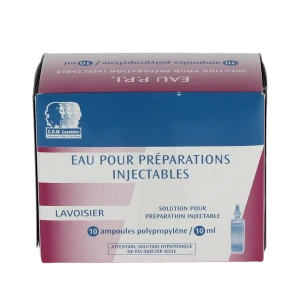 Eau Pour Preparations Injectables Lavoisier, Solution Pour Préparation Injectable