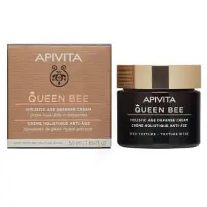 Apivita - QUEEN BEE Crème Holistique Anti-âge - Texture Riche avec Gelée royale 50ml