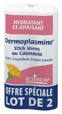 Boiron Dermoplasmine Stick Lèvres Au Calendula 2x4g à Concarneau