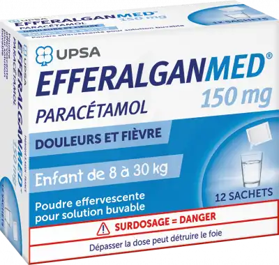 Efferalganmed 150 Mg, Poudre Effervescente Pour Solution Buvable En Sachet à Lavernose-Lacasse