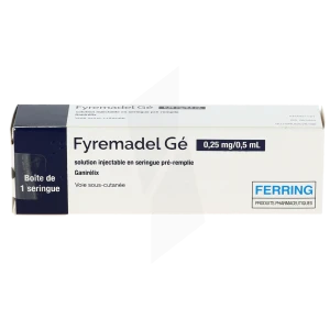 Fyremadel 0,25 Mg/0,5 Ml, Solution Injectable En Seringue Pré-remplie