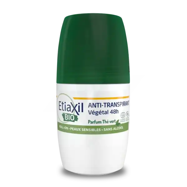 Etiaxil Végétal Déodorant Anti-transpirant 48h Thé Vert Bio Roll-on/50ml