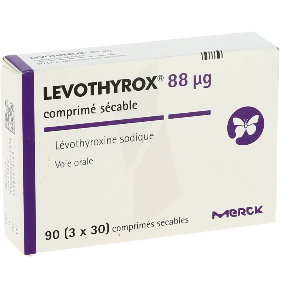 Levothyrox 88 Microgrammes, Comprimé Sécable