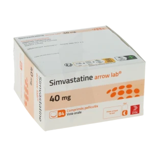 Simvastatine Arrow Lab 40 Mg, Comprimé Pelliculé