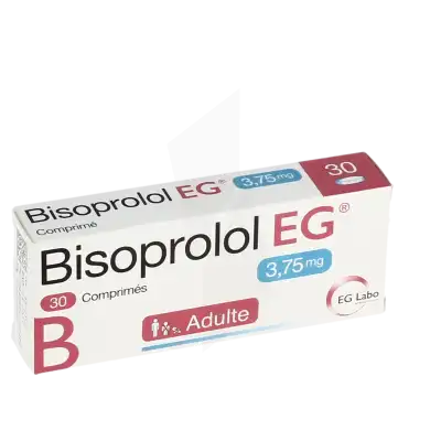 Bisoprolol Eg 3,75 Mg, Comprimé à FLEURANCE