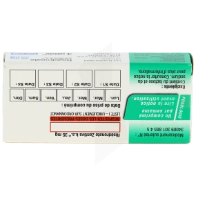 Risedronate Zentiva K.s. 35 Mg, Comprimé Pelliculé